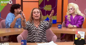 Lorelay fox e fernando pedrosa comentam reação em programa ao citarem cláudia leitte